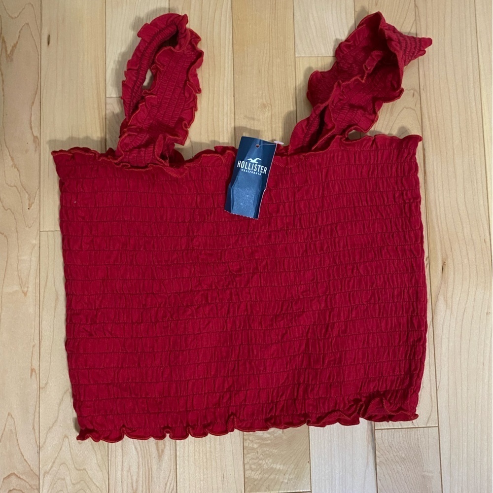 Hollister Ruffle Tank  Top SIZE Medium